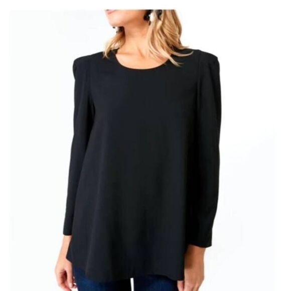 Tuckernuck POMANDER PLACE  Black Bedford Top Sz Small - Picture 1 of 5
